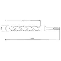 Broca Para Concreto 6.5x160 Mm Tramontina Em Aço Especial Com Encaixe Sds Plus Tramontina - 3