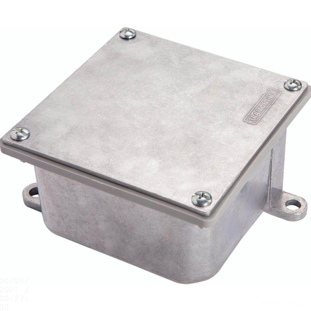 Caixa De Passagem Cp - 1515 Em Alumínio Com Tampa Reversível Tramontina - 3