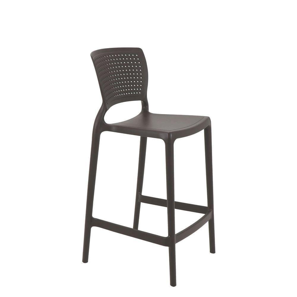 Cadeira Tramontina Safira Alta Residência Marrom Em Polipropileno E Fibra De Vidro Tramontina - 1