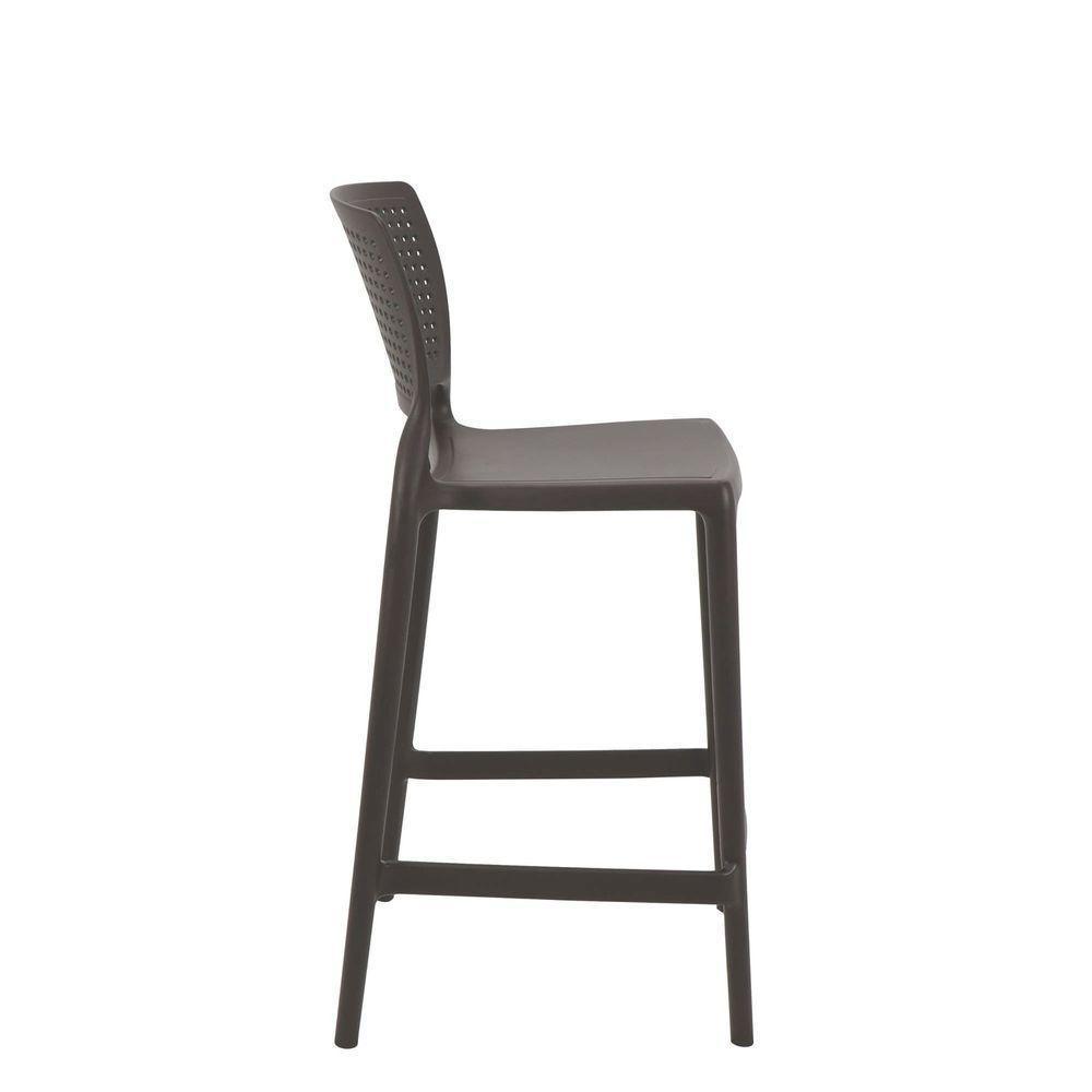 Cadeira Tramontina Safira Alta Residência Marrom Em Polipropileno E Fibra De Vidro Tramontina - 7