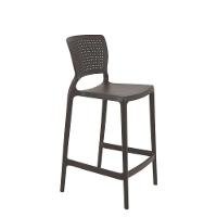 Cadeira Tramontina Safira Alta Residência Marrom Em Polipropileno E Fibra De Vidro Tramontina - 1