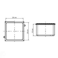 Caixa De Passagem Cp- 2020 Em Alumínio Com Tampa Reversível Tramontina - 2