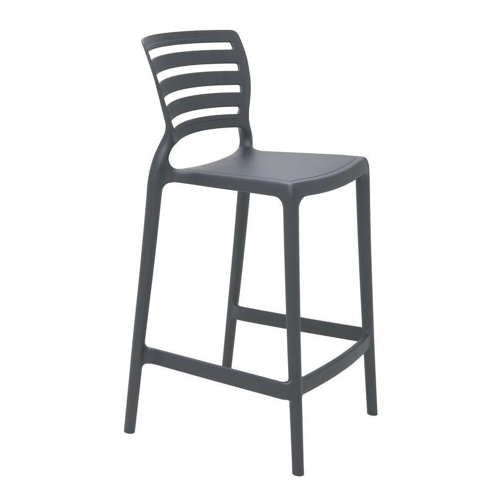 Cadeira Tramontina Sofia Alta Residência Em Polipropileno E Fibra De Vidro Grafite Tramontina - 1