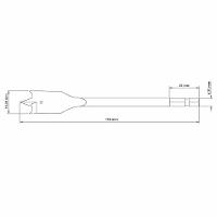 Broca Para Madeira Com Ponta Chata 9/16" 150 Mm Tramontina Em Aço Especial Tramontina - 3