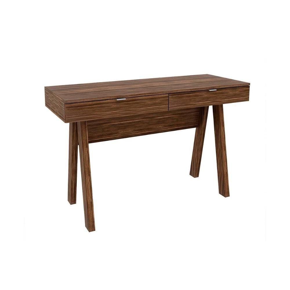 Mesa de Computador ME4128 c/ 2 Gavetas Nogal - Tecno Mobili - 1