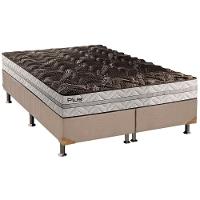 Cama Box Queen: Colchão Espuma D33 Paropas Pasquale Plus + Base CRC Suede Clean(158x198) - 1