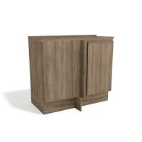 Balcão De Cozinha Canto Reto Maxxi G748 1 Porta C/ Tampo Nogal/cinzel - Kappesberg - 2