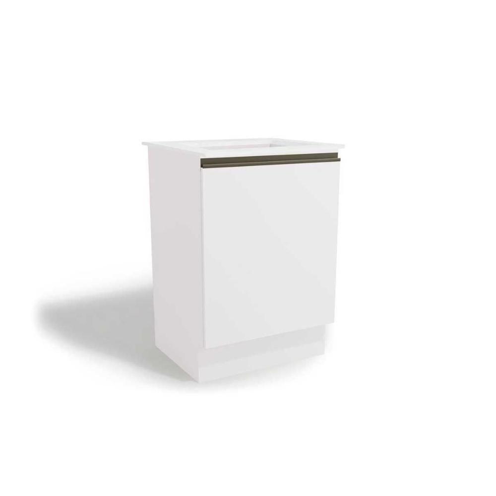 Balcão de Cozinha Maxxi G742 p/ Cooktop 60cm Nogal/Preto Brilho - Kappesberg - 3