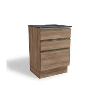 Balcão De Cozinha Maxxi G743 P/ Cooktop 60cm Nogal/cinzel - Kappesberg - 1