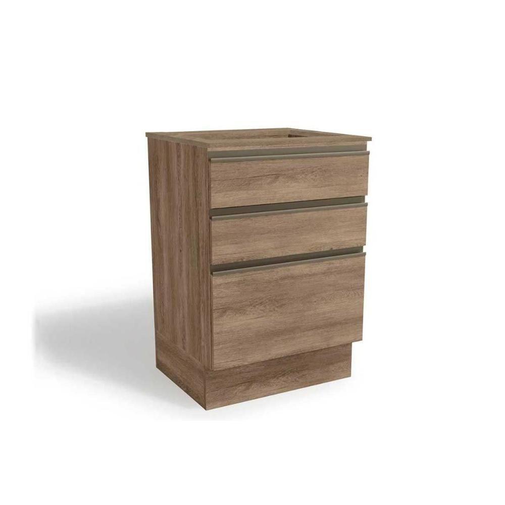 Balcão de Cozinha Maxxi G743 p/ Cooktop 60cm Nogal/Nogal - Kappesberg - 1