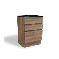 Balcão de Cozinha Maxxi G743 p/ Cooktop 60cm Nogal/Preto - Kappesberg - 1