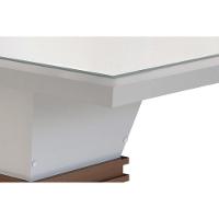 Mesa para Cozinha Ágata + Tampo Madeirado Reto 120x80cm Off White/Imbuia - Rufato - 5