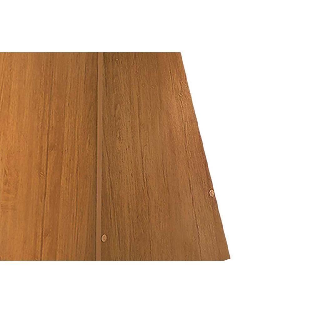 Mesa para Cozinha Luna + Tampo Madeirado Vidro Reto 180x90cm Imbuia/Off White - Rufato - 4