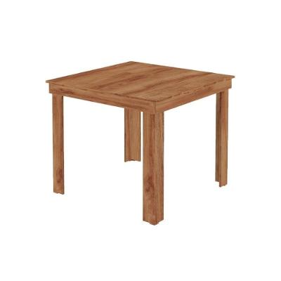 Mesa para Cozinha 1555 + Tampo Madeirado 90x90cm Freijo - Carraro