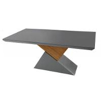 Mesa para Cozinha Dubai + Tampo Madeirado Vidro Reto 180x90cm Imbuia/Off White - Rufato - 9