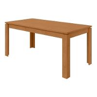 Mesa de Sala Jantar Athenas + Tampo Madeirado 180x90cm Amêndoa - Lopas - 1