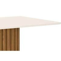 Mesa de Sala Jantar Solana SC69 + Tampo Madeirado Reto 160x90cm Nature/Off White - Henn - 6