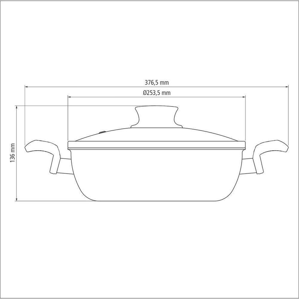Fritadeira Multiuso Paris Em Alumínio Chumbo 24cm 2,8l Com Antiaderente Starflon Max - 3