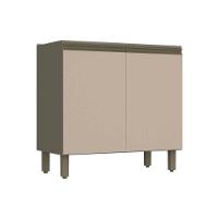 Balcão de Cozinha Modulado  Connect c/ 2 Portas s/ Tampo Duna/Cristal - Henn - 1