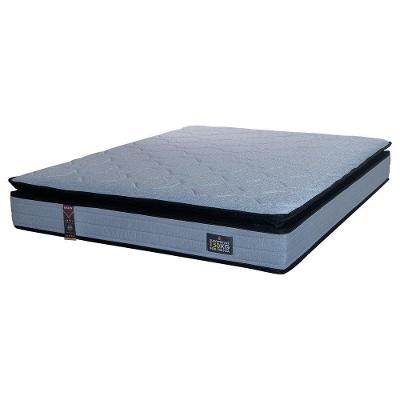 Colchão Casal Espuma D45 Bem mm One Face 138x188cm Preto com Cinza Hellen Estofados e Colchões