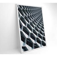 Quadro Arquitetura Hexágonos 80x120 Cm Tecido Canvas - 7