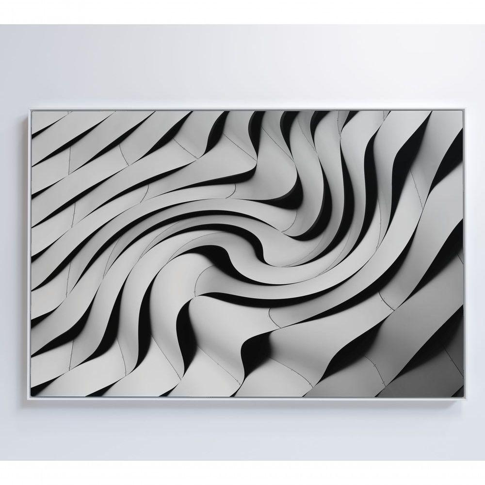Quadro Arquitetura Ondulações 90x60 Cm Tecido Canvas - 2