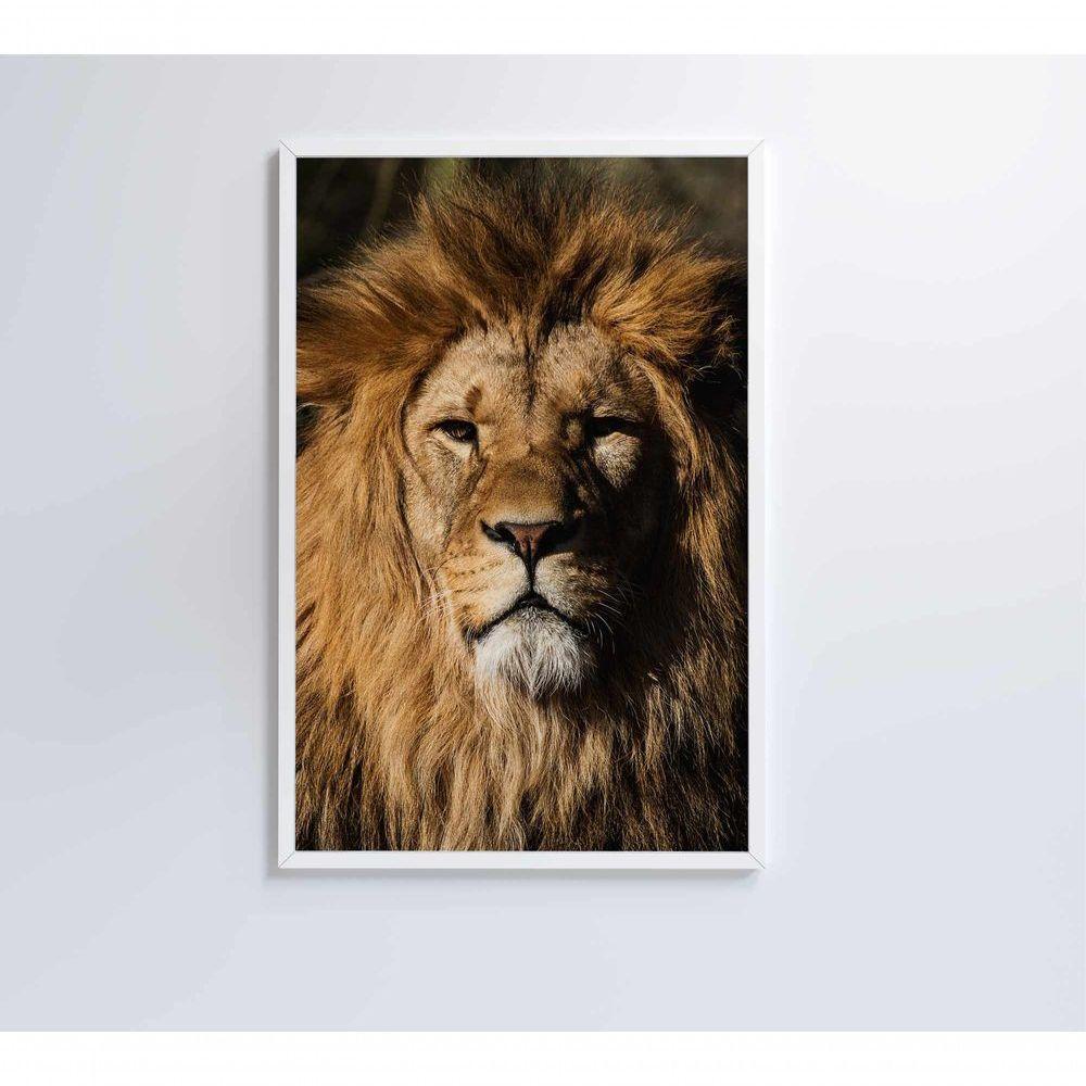 Quadro Leão 80x120 Cm Tecido Canvas - 7