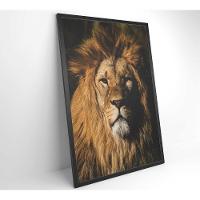 Quadro Leão 80x120 Cm Tecido Canvas - 7