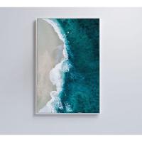 Quadro Mar Azul 60x90 Cm Vidro Impresso - 2