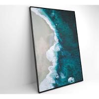 Quadro Mar Azul 60x90 Cm Vidro Impresso - 3