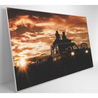 Quadro Por Do Sol No Carro 90x60 Cm Tecido Canvas - 6