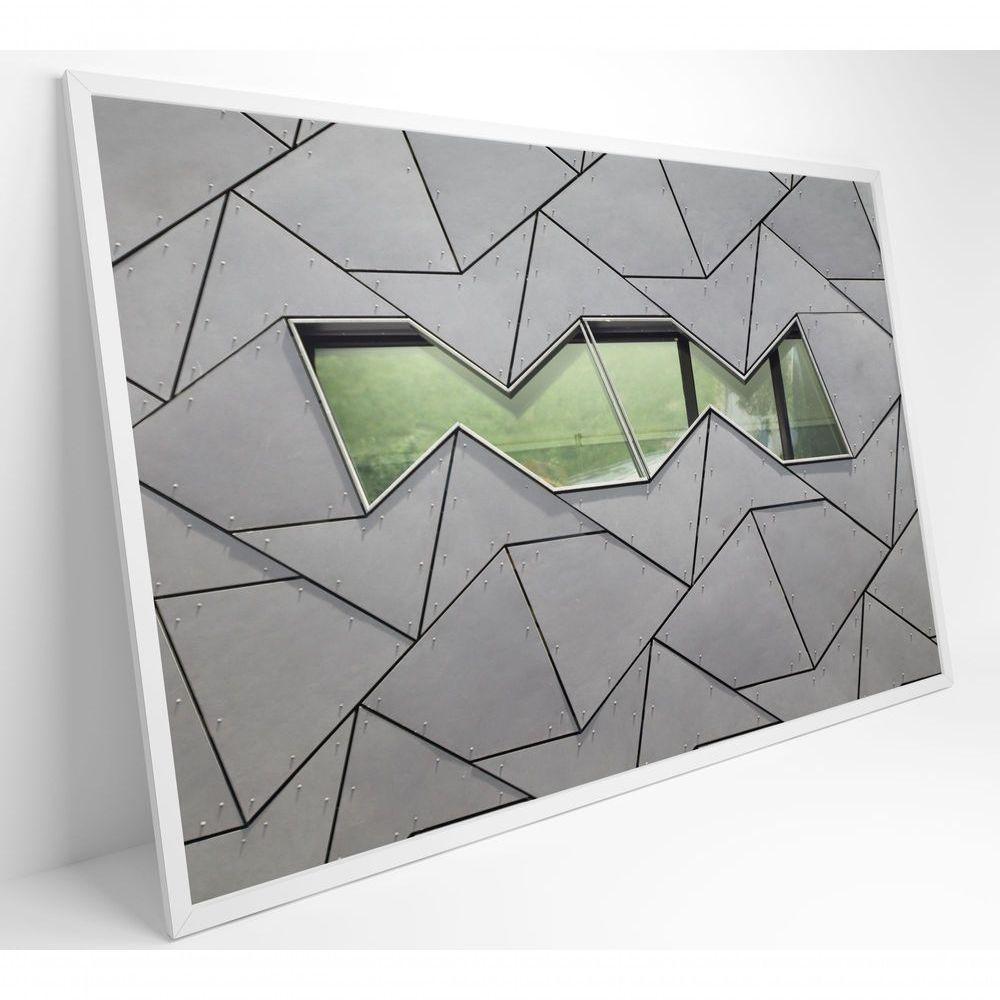 Quadro Arquitetura Formas 90x60 Cm Tecido Canvas - 7