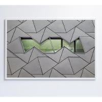 Quadro Arquitetura Formas 90x60 Cm Tecido Canvas