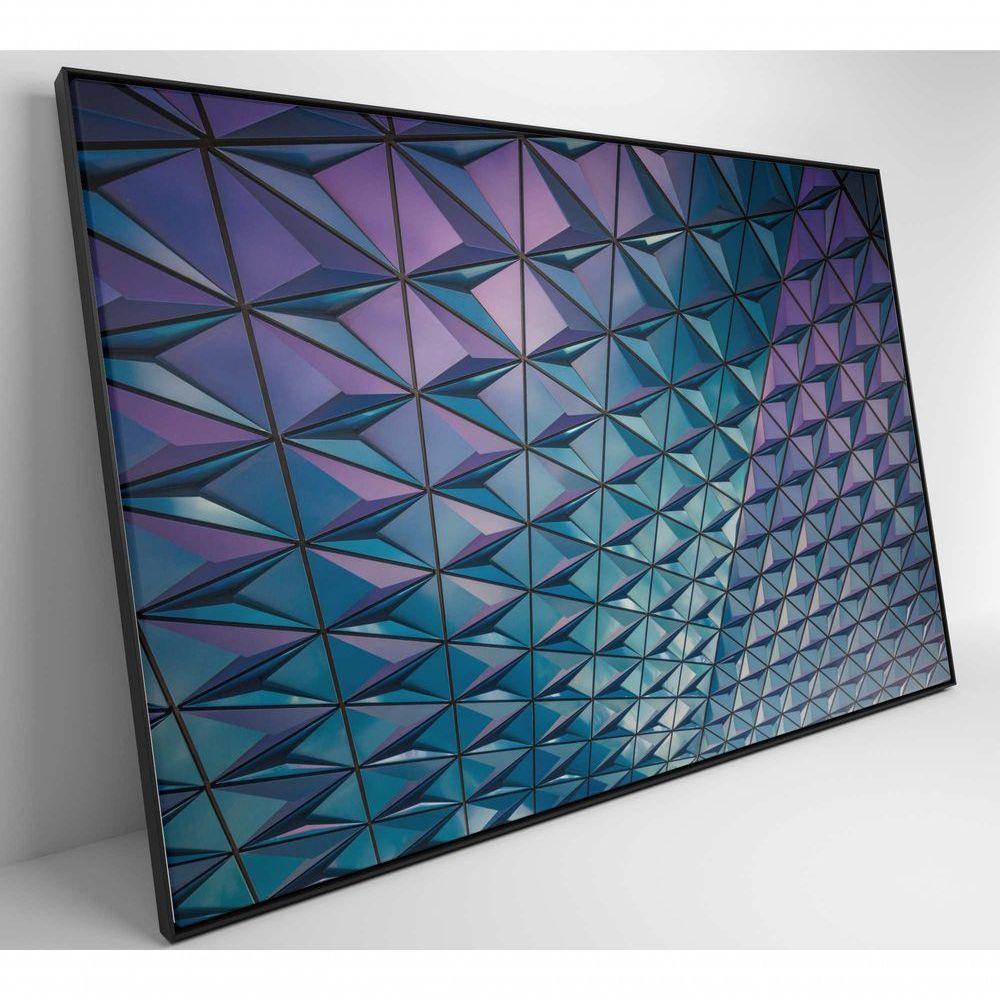 Quadro Arquitetura Triângulos 120x80 Cm Tecido Canvas - 5