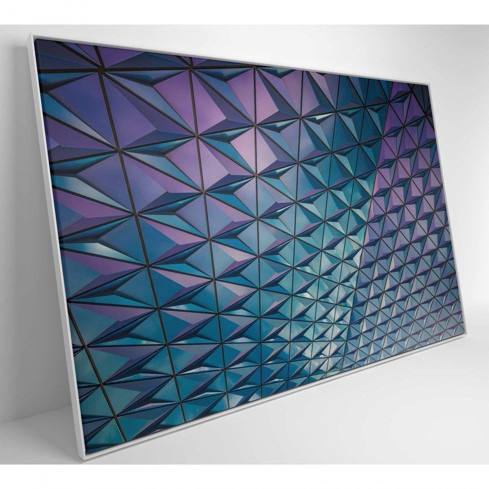 Quadro Arquitetura Triângulos 120x80 Cm Tecido Canvas - 6