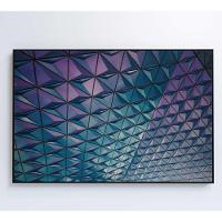 Quadro Arquitetura Triângulos 120x80 Cm Tecido Canvas - 2