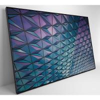 Quadro Arquitetura Triângulos 120x80 Cm Tecido Canvas - 5