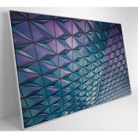 Quadro Arquitetura Triângulos 120x80 Cm Tecido Canvas - 6