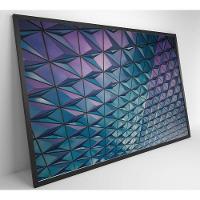 Quadro Arquitetura Triângulos 120x80 Cm Tecido Canvas - 7