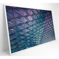 Quadro Arquitetura Triângulos 120x80 Cm Tecido Canvas - 8