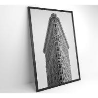 Quadro Edifício Flatiron 80x120 Cm Tecido Canvas