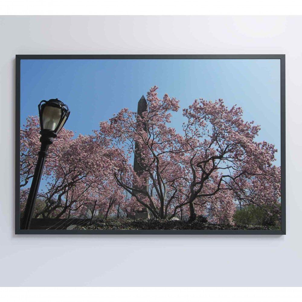 Quadro árvore Cerejeira 2 60x40 Cm Tecido Canvas - 3