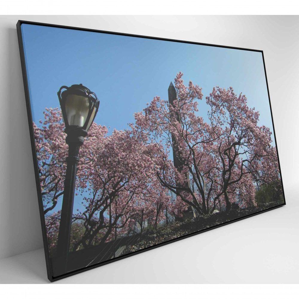 Quadro árvore Cerejeira 2 60x40 Cm Tecido Canvas - 4