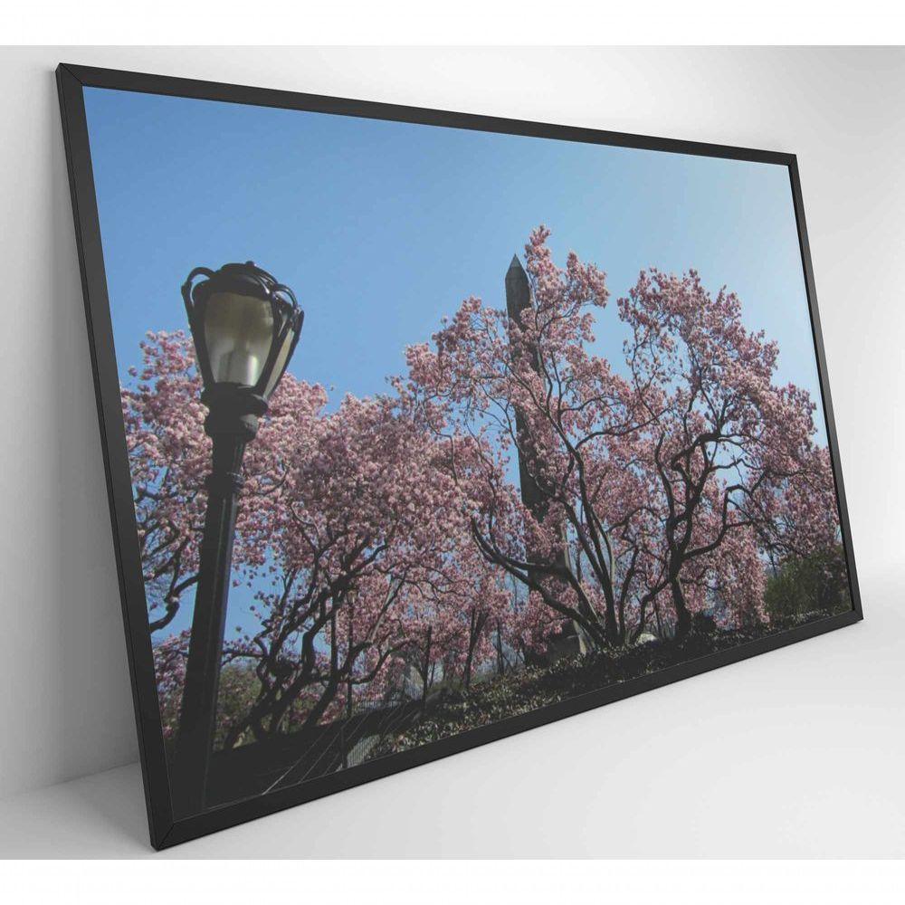 Quadro árvore Cerejeira 2 60x40 Cm Tecido Canvas - 5