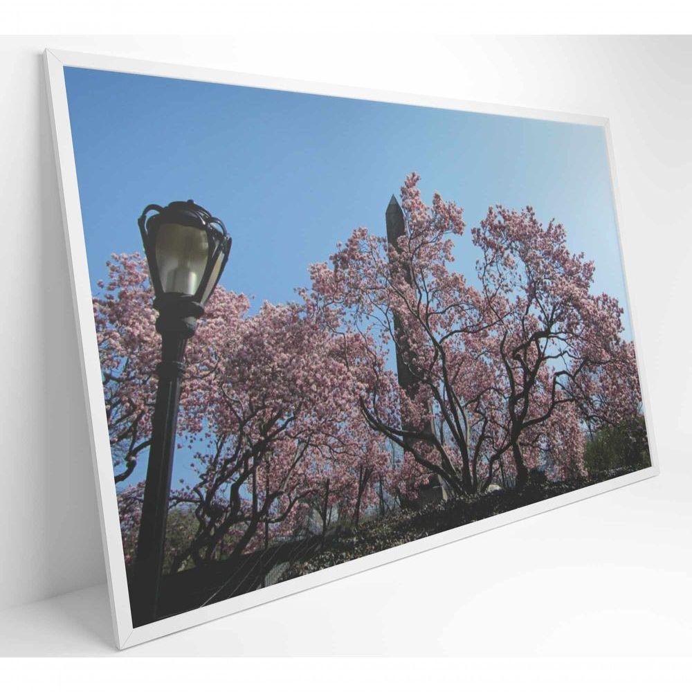 Quadro árvore Cerejeira 2 60x40 Cm Tecido Canvas - 8