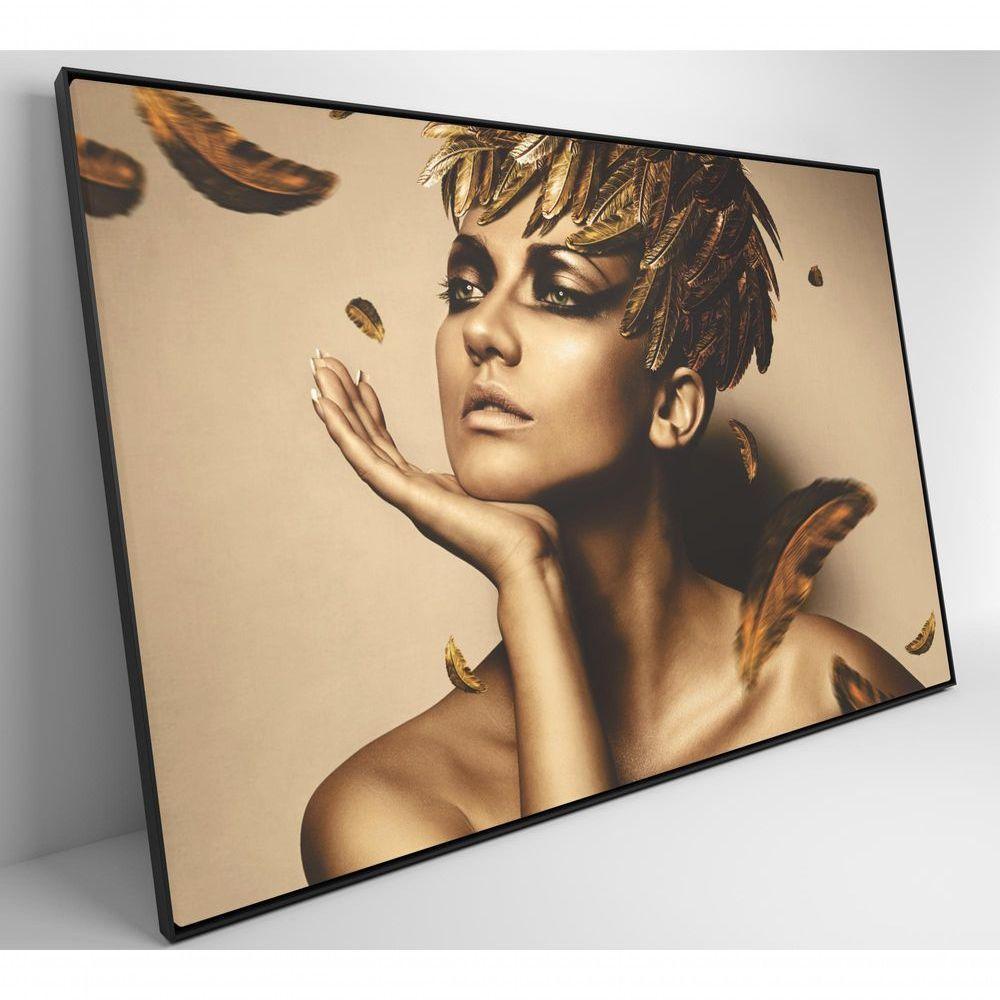 Quadro Mulher Coroa De Louros 120x80 Cm Tecido Canvas - 6