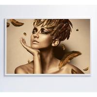 Quadro Mulher Coroa De Louros 120x80 Cm Tecido Canvas - 5