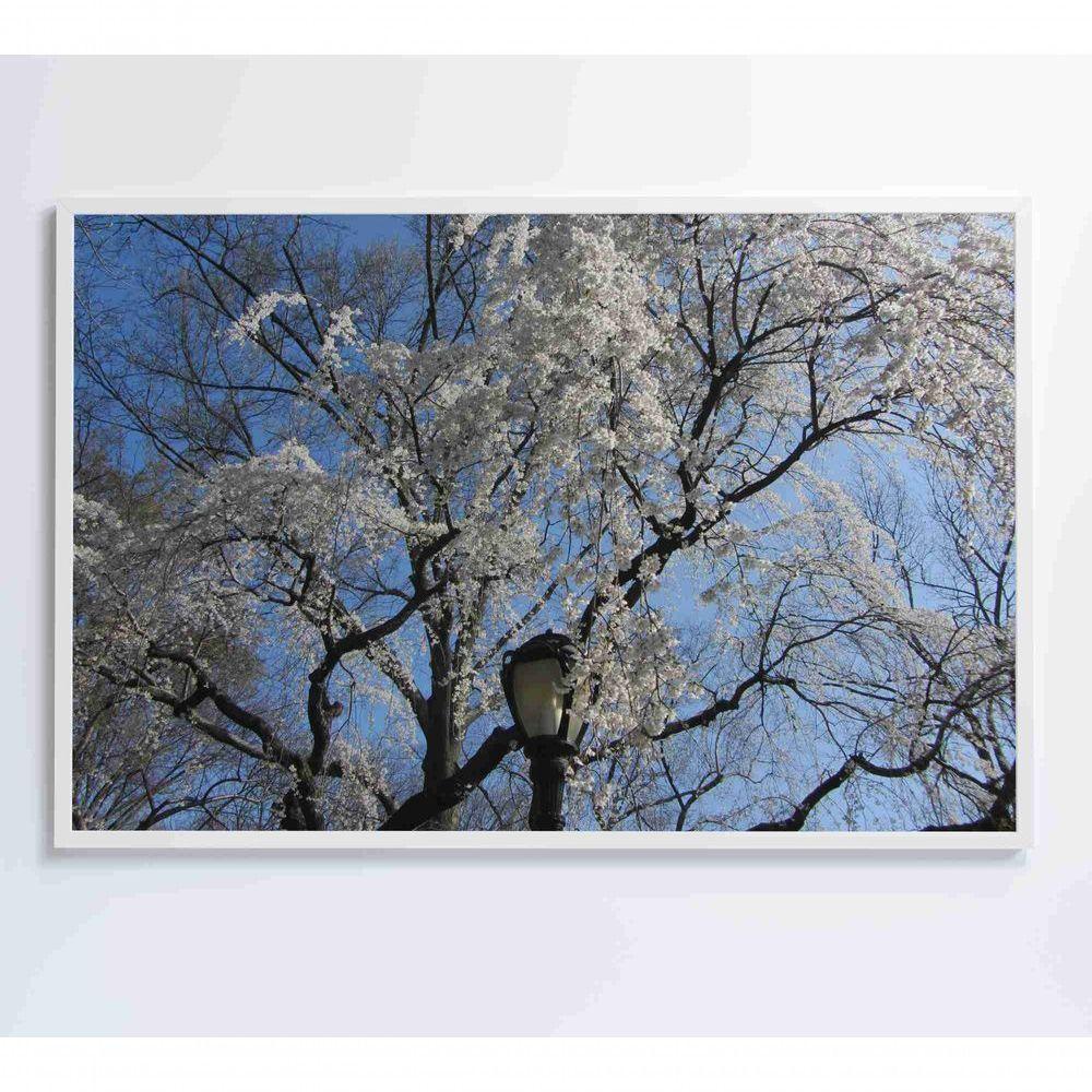 Quadro árvore Cerejeira 90x60 Cm Tecido Canvas - 1