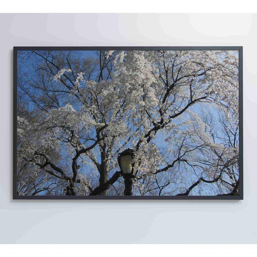 Quadro árvore Cerejeira 90x60 Cm Tecido Canvas - 3