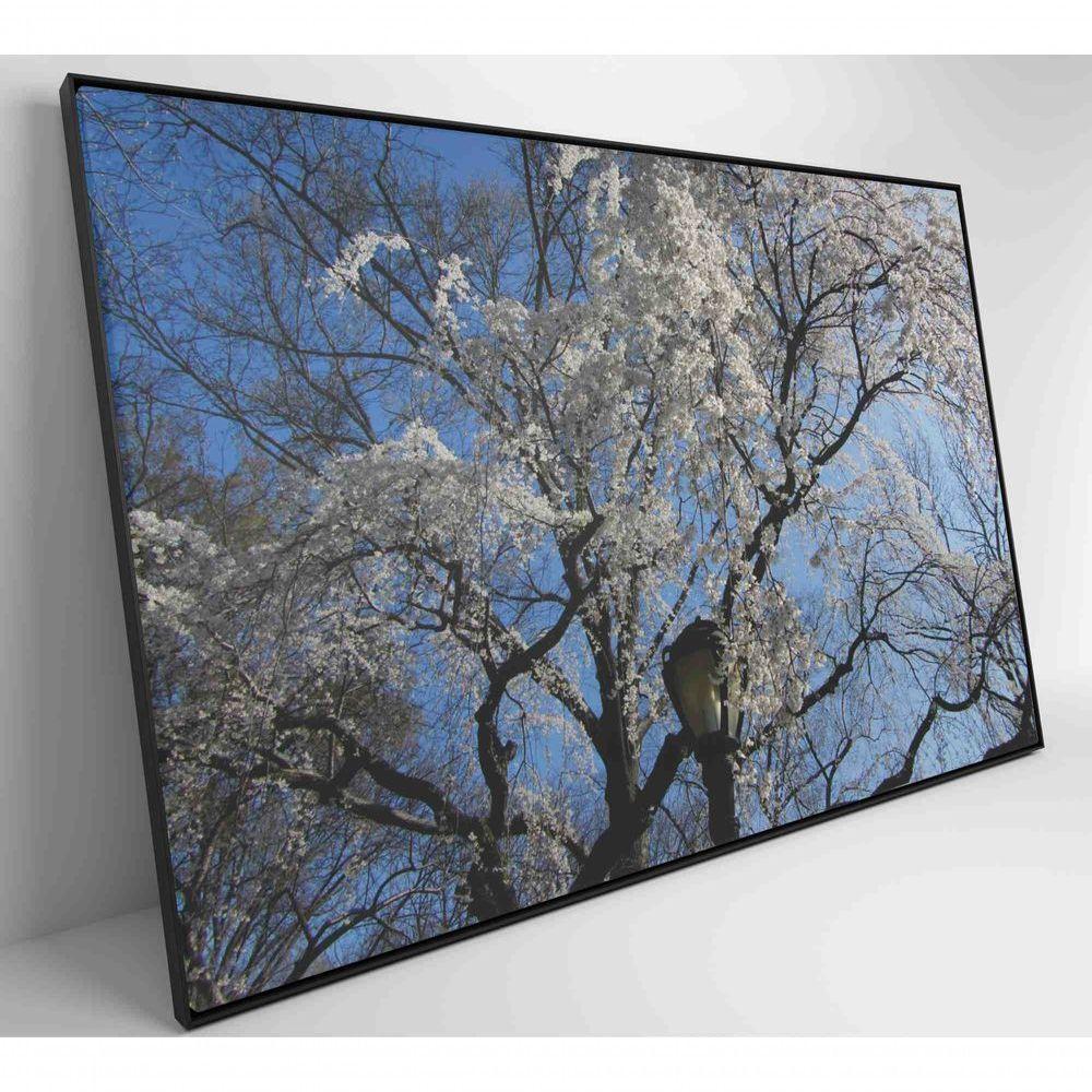 Quadro árvore Cerejeira 90x60 Cm Tecido Canvas - 4